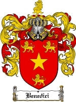 Benedici coat of arms family crest download