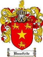 Benedicite coat of arms family crest download
