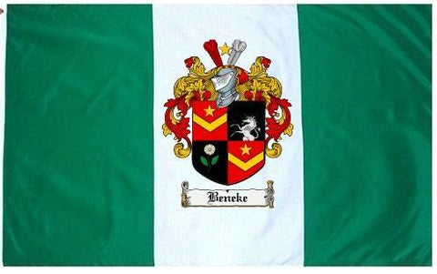 Beneke family crest coat of arms flag