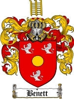 Benett coat of arms family crest download