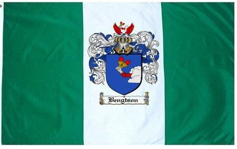 Bengtson family crest coat of arms flag