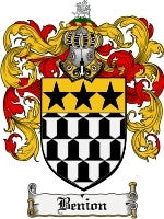 Benion coat of arms family crest download