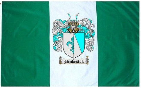 Benkestok family crest coat of arms flag