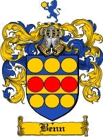 Benn coat of arms family crest download