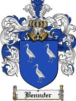 Bennder coat of arms family crest download
