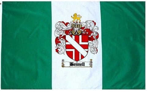 Bennell family crest coat of arms flag
