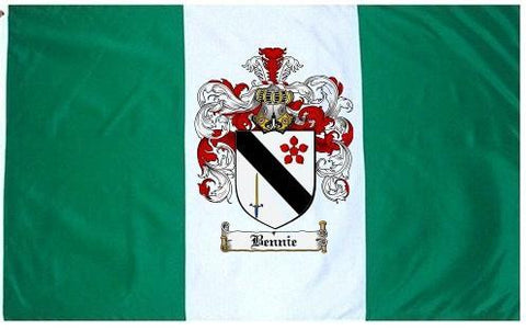 Bennie family crest coat of arms flag