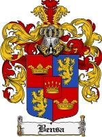 Bensa coat of arms family crest download