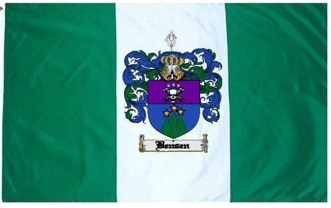 Bensen family crest coat of arms flag