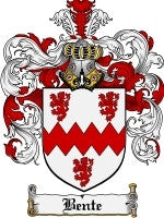 Bente coat of arms family crest download