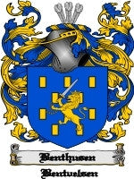 Benthusen coat of arms family crest download