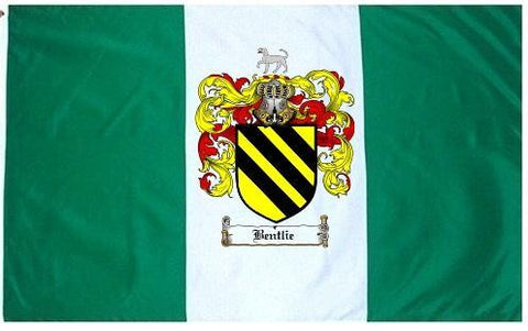 Bentlie family crest coat of arms flag