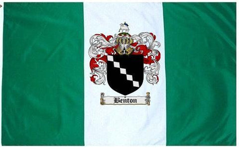 Benton family crest coat of arms flag