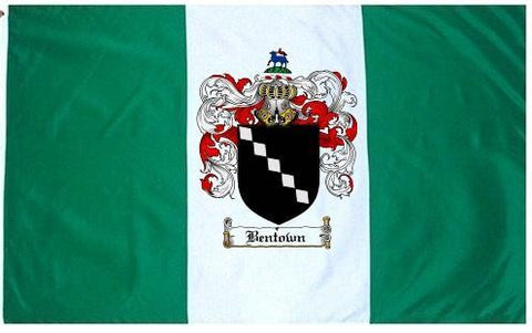 Bentown family crest coat of arms flag