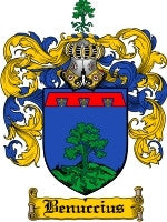 Benuccius coat of arms family crest download