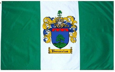 Benuccius family crest coat of arms flag