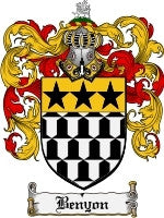 Benyon coat of arms family crest download