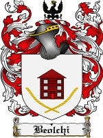 Beolchi coat of arms family crest download