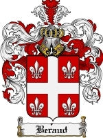 Beraud coat of arms family crest download