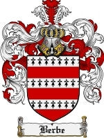 Berbe coat of arms family crest download