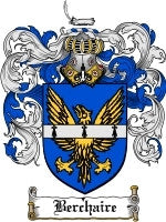 Berchaire coat of arms family crest download