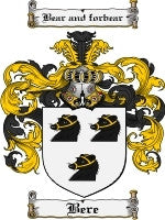Bere coat of arms family crest download