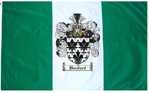 Bereford family crest coat of arms flag
