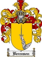 Berenson coat of arms family crest download