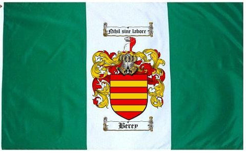 Berey family crest coat of arms flag