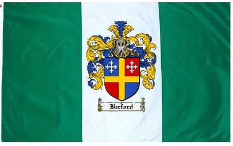 Berford family crest coat of arms flag