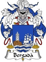 Bergada coat of arms family crest download