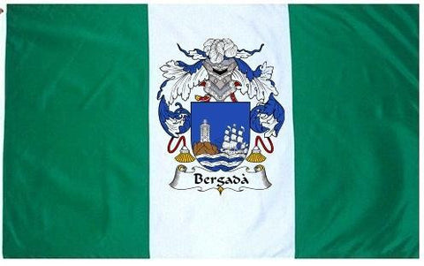 Bergada family crest coat of arms flag