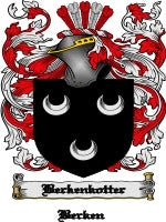 Berkenkotter coat of arms family crest download