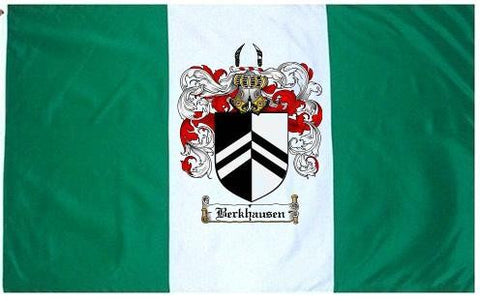 Berkhausen family crest coat of arms flag