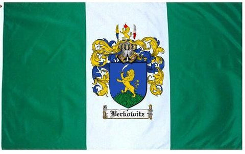 Berkowitz family crest coat of arms flag