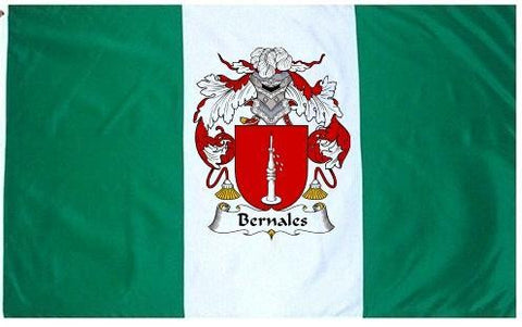 Bernales family crest coat of arms flag