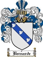 Bernarde coat of arms family crest download