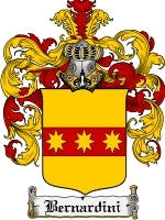 Bernardini coat of arms family crest download