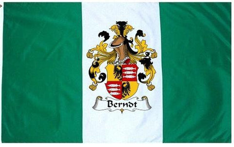 Berndt family crest coat of arms flag