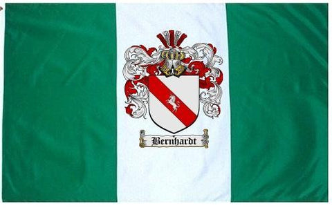Bernhardt family crest coat of arms flag