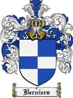 Berniers coat of arms family crest download