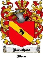 Bernthold coat of arms family crest download