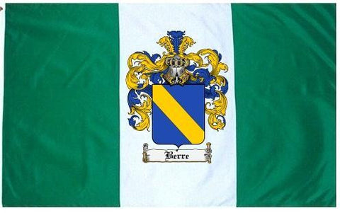 Berre family crest coat of arms flag