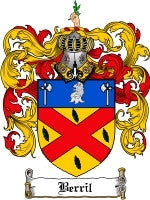 Berril coat of arms family crest download