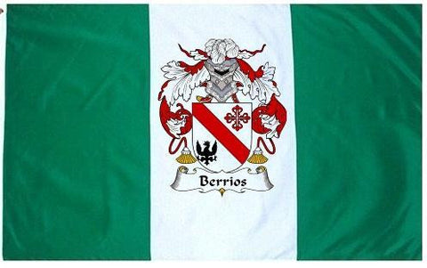 Berrios family crest coat of arms flag