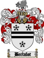 Bertalot coat of arms family crest download