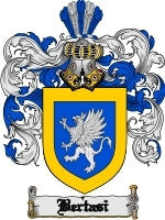 Bertasi coat of arms family crest download