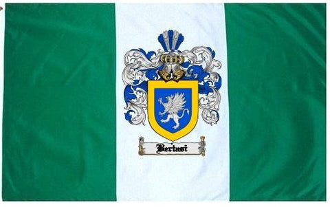 Bertasi family crest coat of arms flag