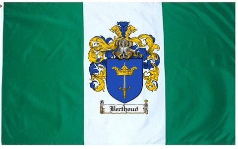 Berthoud family crest coat of arms flag