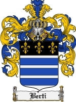 Berti coat of arms family crest download